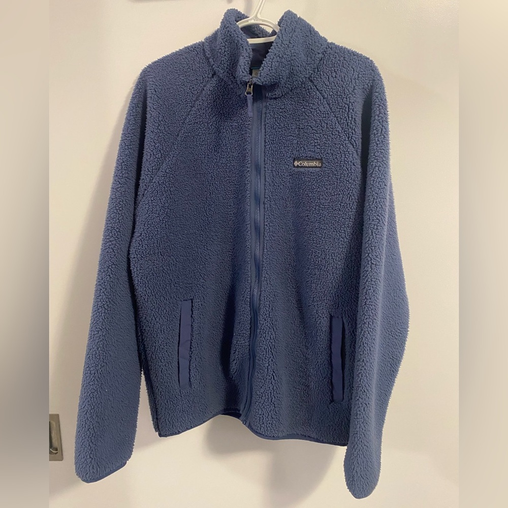 Men’s Blue Columbia Fuzzy Sweater